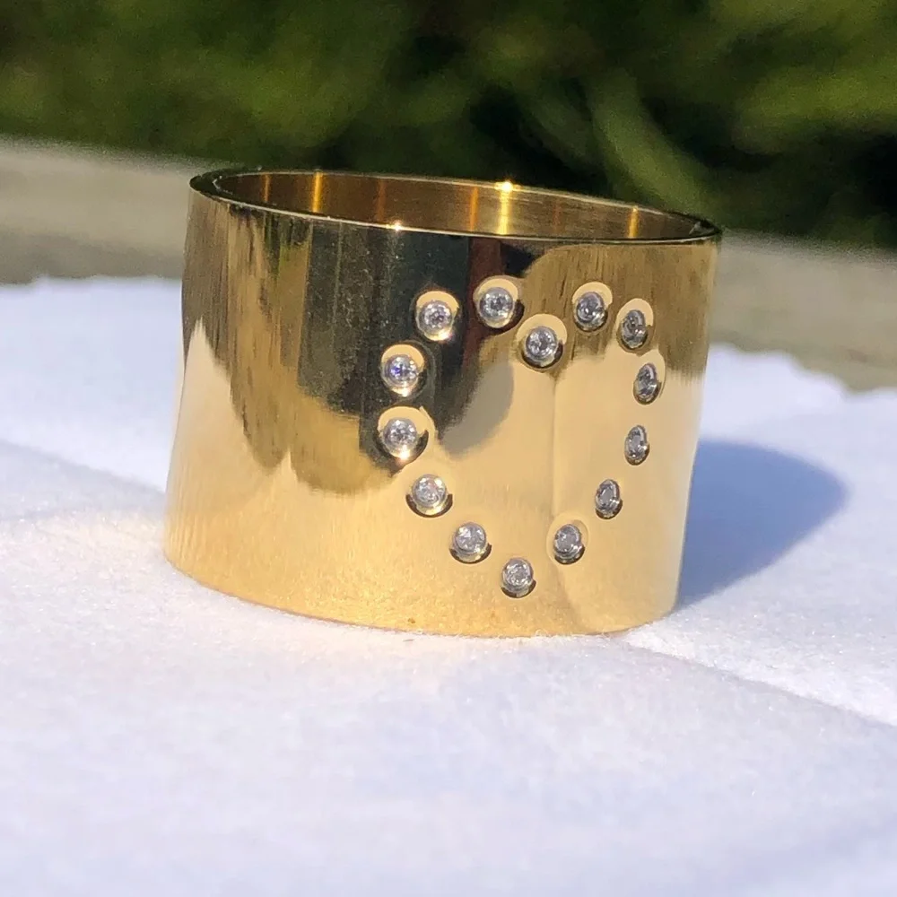 🆕 Adornia 14k gold heart ring size 9 716